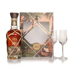 Planteray XO Barbados 20th Anniversary Gift Pack with 2x Glasses XO Rum