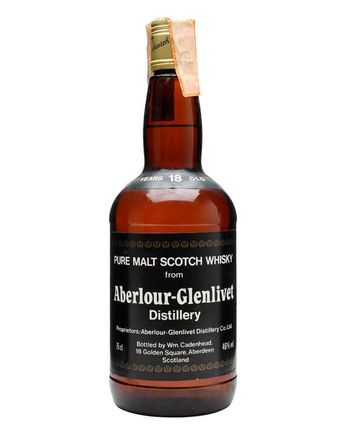 Aberlour Glenlivet 18 jaar oud Bottled 1980s Cadenhead's