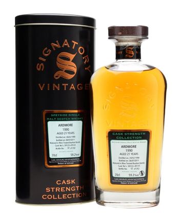Ardmore 1990 21 jaar oud Cask #30122 30125 Signatory Cask Strength Collection