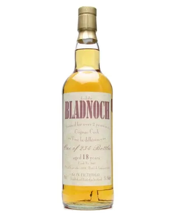 Bladnoch 18 jaar oud Bottled 2007 Cask# 2643