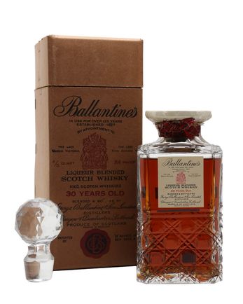 Ballantine's 30 jaar oud Crystal Decanter Bottled 1940's