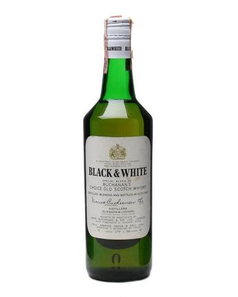 Black & White Bottled 1980s Green Bottle