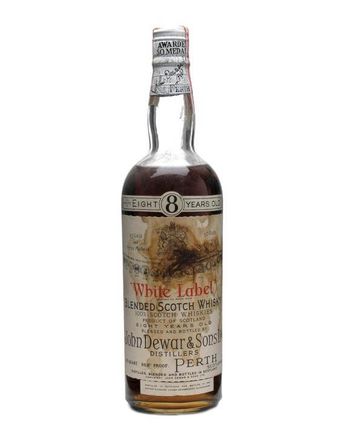 Dewar's White Label 8 jaar oud Bottled 1930's