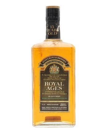 J & B Royal Ages 15 jaar oud Bottled 1980s Flat Bottle