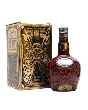 Royal Salute 21 jaar oud Red Spode Decanter Bottled 1970's