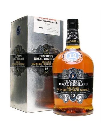 Teacher's 12 jaar oud Royal Highland Bottled 1980's