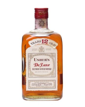 Usher's De Luxe 12 jaar oud Bottled 1980s