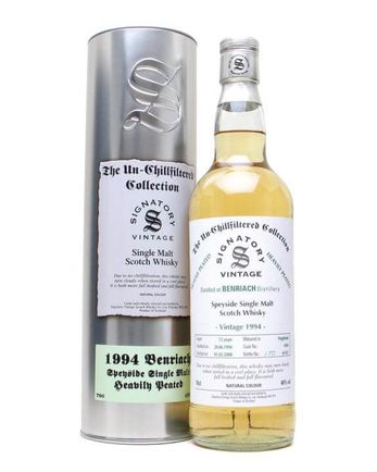 Benriach 1994 13 jaar oud Heavily Peated Signatory Un-Chillfiltered Collection