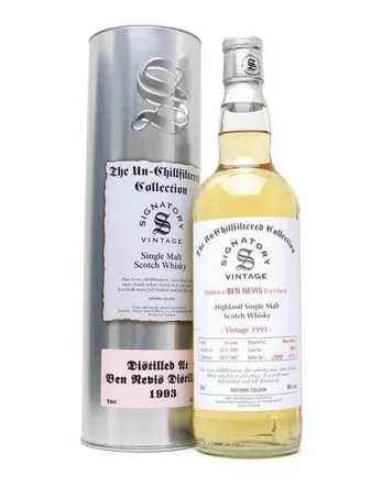 Ben Nevis 1993 15 jaar oud Unchillfiltered Sherry Signatory Un-Chillfiltered Collection