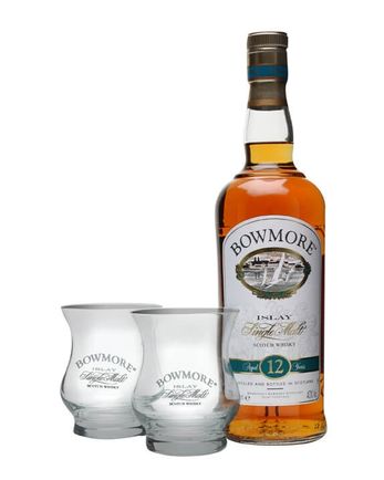 Bowmore 12 jaar oud 2 Glasses Gift Pack