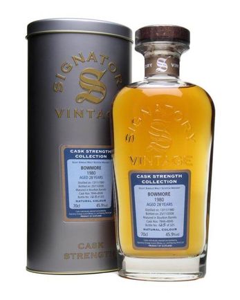 Bowmore 1980 28 jaar oud Signatory Cask Strength Collection