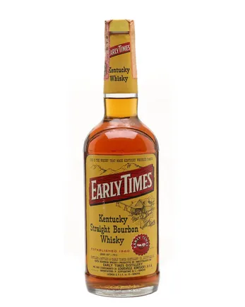 Early Times 4 jaar oud Bottled 1980s New Label