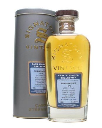 Bunnahabhain 1978 29 jaar oud Signatory Cask Strength Collection