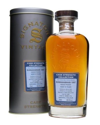 Bunnahabhain 1997 10 jaar oud Sherry Butt Signatory Cask Strength Collection
