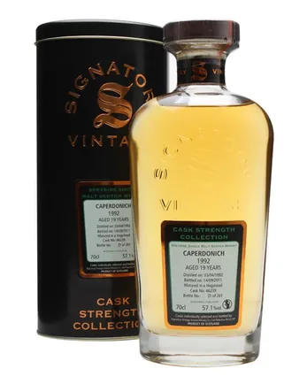 Caperdonich 1992 19 jaar oud Cask #46239 Signatory Cask Strength Collection