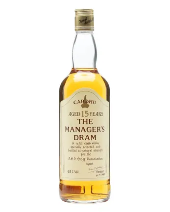 Cardhu 15 jaar oud Manager's Dram Bottled 1980s