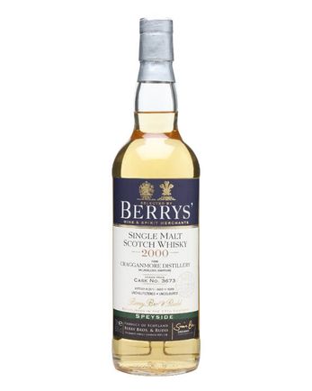 Cragganmore 2000 11 jaar oud Cask #3673 Berry Bros & Rudd