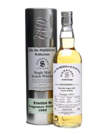 Cragganmore 1992 17 jaar oud Un Chillfiltered Signatory Un-Chillfiltered Collection