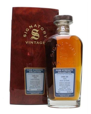 Caol ila 1975 32 jaar oud Signatory Cask Strength Collection