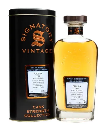 Caol Ila 1982 29 jaar oud Cask #6482 Signatory Cask Strength Collection