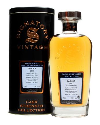 Caol Ila 1982 29 jaar oud Cask #6484 Signatory Cask Strength Collection