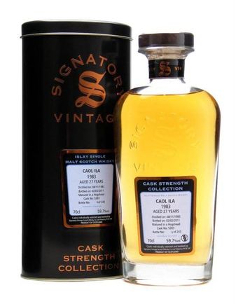 Caol Ila 1983 27 jaar oud Cask #5283 Signatory Cask Strength Collection
