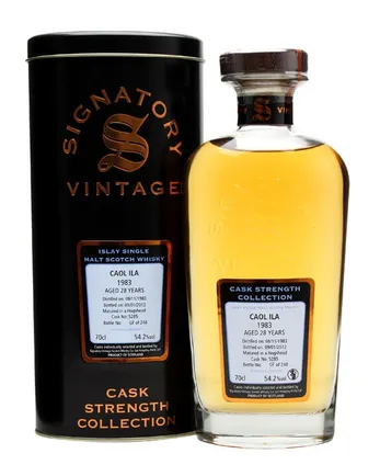 Caol Ila 1983 28 jaar oud Cask #5285 Signatory Cask Strength Collection