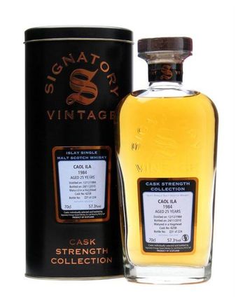 Caol Ila 1984 25 jaar oud Cask #6258 Signatory Cask Strength Collection