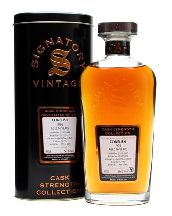 Clynelish 1995 16 jaar oud Refill Sherry Butt #12795 Signatory Cask Strength Collection