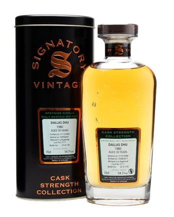 Dallas Dhu 1980 30 jaar oud Cask #2111 Signatory