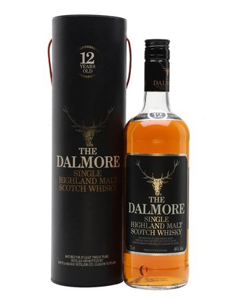 Dalmore 12 jaar oud Bottled 1980's black label