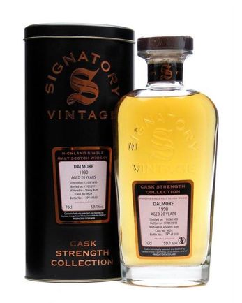 Dalmore 1990 20 jaar oud Sherry Butt #9424 Signatory