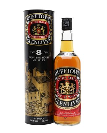 Dufftown Glenlivet 8 jaar oud Bottled 1970's