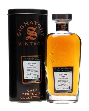 Dufftown 1984 26 jaar oud Refill Sherry Butt #79 Signatory Cask Strength Collection