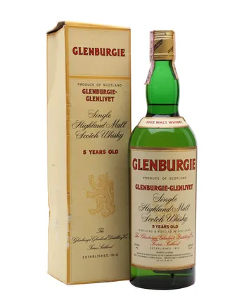 Glenburgie Glenlivet 5 jaar oud . Bottled 1980's