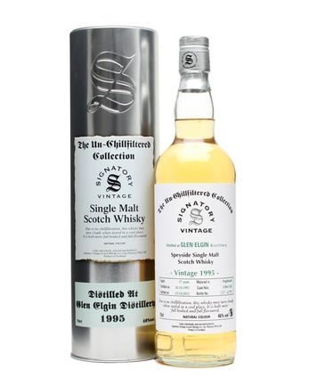 Glen Elgin 1995 17 jaar oud Casks #1149+50 Signatory Un-Chillfiltered Collection