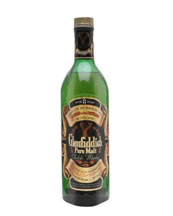 Glenfiddich 8 jaar oud Bottled 1970's 75cl