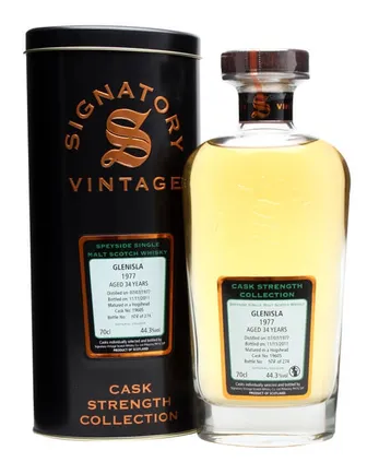 Glenisla 1977 34 jaar oud Cask #19605 Signatory Cask Strength Collection