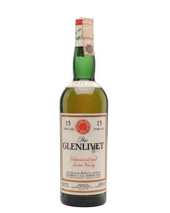Glenlivet 15 jaar oud Bottled 1960s