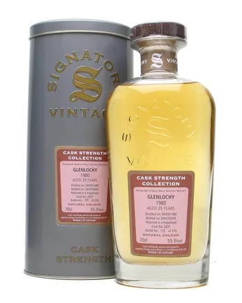 Glenlochy 1980 25 jaar oud Signatory Cask Strength Collection