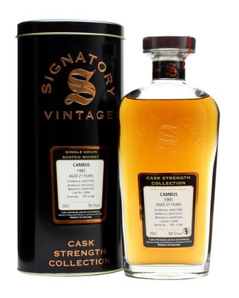 Cambus 1991 21 jaar oud Refill Butt #55886 Signatory Cask Strength Collection