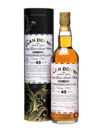 Invergordon 1965 45 jaar oud Bourbon Barrel #6456 Clan Denny