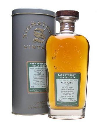 Glenrothes 1972 33 jaar oud Sherry Butt Signatory Cask Strength Collection