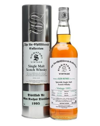 Glenrothes 1995 17 jaar oud Sherry Butt #6182 Signatory Un-Chillfiltered Collection
