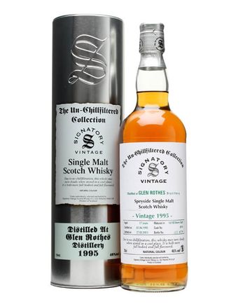 Glenrothes 1995 17 jaar oud Sherry Butt 6974 Signatory Un-Chillfiltered Collection