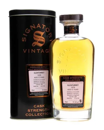 Glenturret 1979 31 jaar oud Cask #1444 Signatory Cask Strength Collection