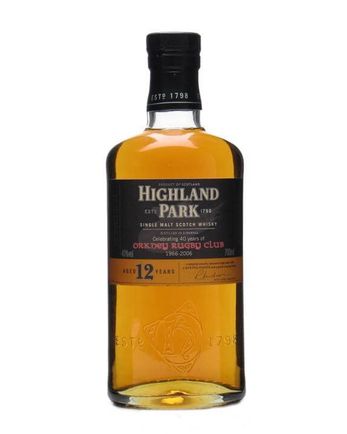 Highland Park 12 jaar oud Orkney Rugby Club