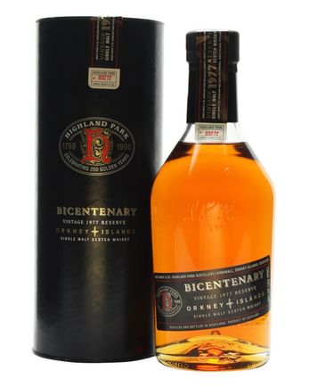 Highland Park 1977 21 jaar oud Bicentenary Bottled 1998