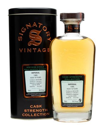 Imperial 1995 16 jaar oud Cask #50334 Signatory Cask Strength Collection