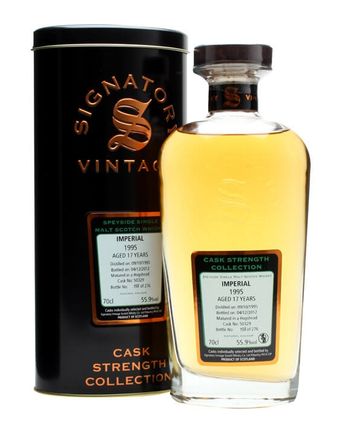 Imperial 1995 17 jaar oud Cask #50329 Signatory Cask Strength Collection